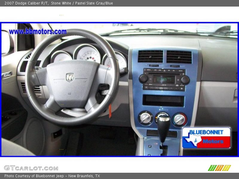 Stone White / Pastel Slate Gray/Blue 2007 Dodge Caliber R/T