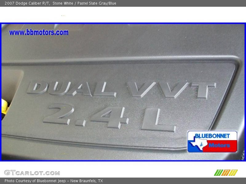 Stone White / Pastel Slate Gray/Blue 2007 Dodge Caliber R/T