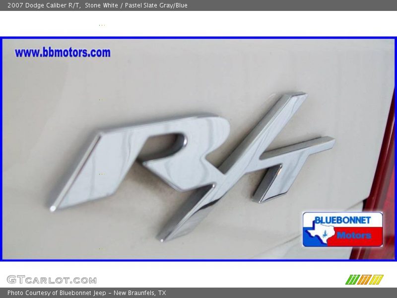Stone White / Pastel Slate Gray/Blue 2007 Dodge Caliber R/T
