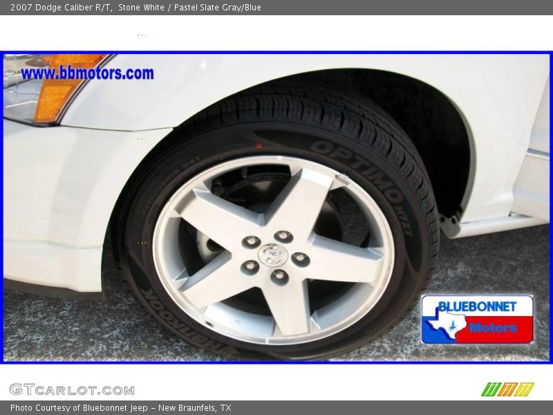 Stone White / Pastel Slate Gray/Blue 2007 Dodge Caliber R/T