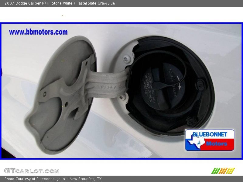 Stone White / Pastel Slate Gray/Blue 2007 Dodge Caliber R/T
