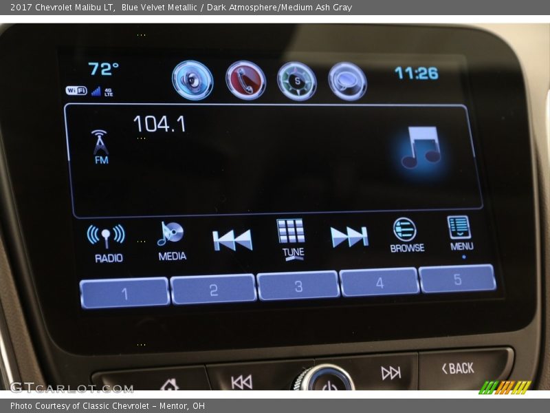 Blue Velvet Metallic / Dark Atmosphere/Medium Ash Gray 2017 Chevrolet Malibu LT