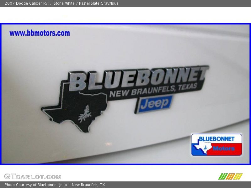 Stone White / Pastel Slate Gray/Blue 2007 Dodge Caliber R/T