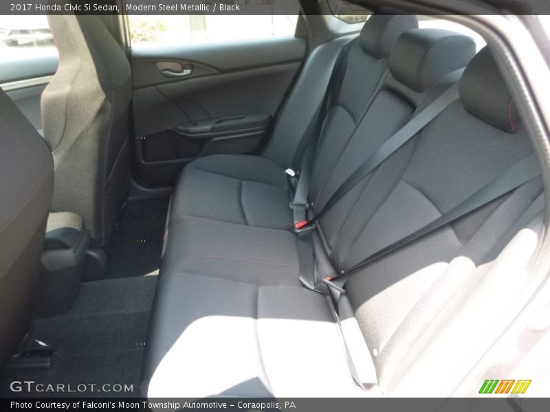 Modern Steel Metallic / Black 2017 Honda Civic Si Sedan