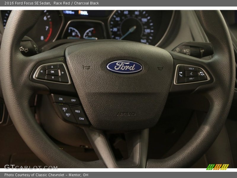 Race Red / Charcoal Black 2016 Ford Focus SE Sedan