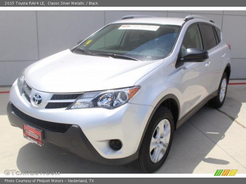 Classic Silver Metallic / Black 2015 Toyota RAV4 LE