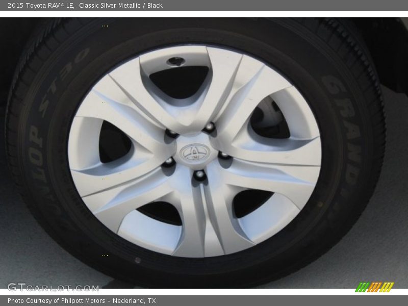 Classic Silver Metallic / Black 2015 Toyota RAV4 LE