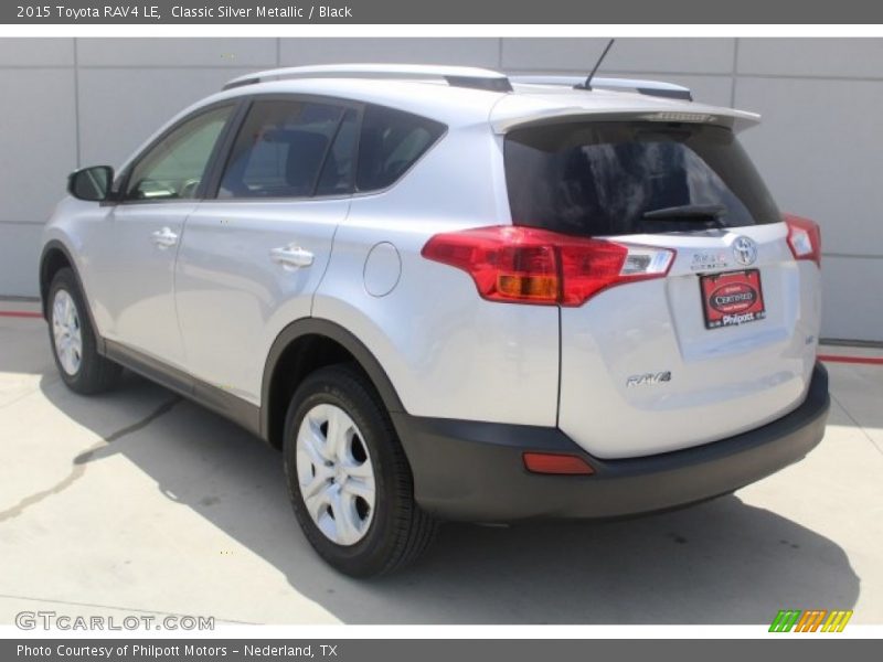 Classic Silver Metallic / Black 2015 Toyota RAV4 LE