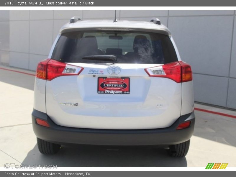 Classic Silver Metallic / Black 2015 Toyota RAV4 LE
