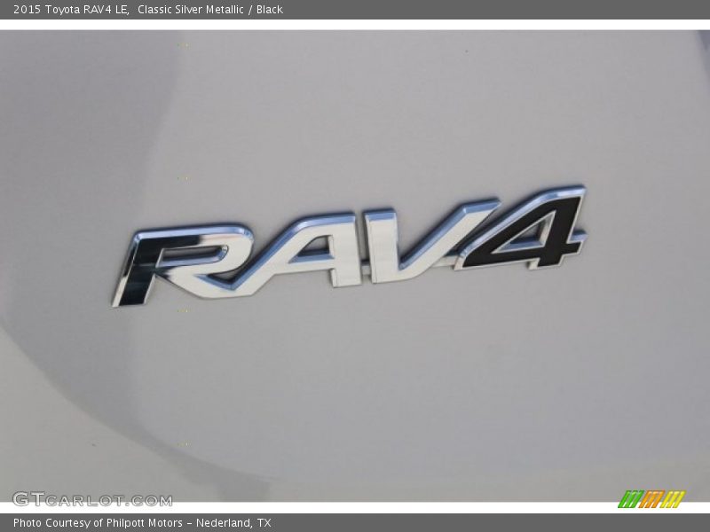 Classic Silver Metallic / Black 2015 Toyota RAV4 LE