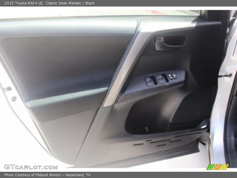 Classic Silver Metallic / Black 2015 Toyota RAV4 LE