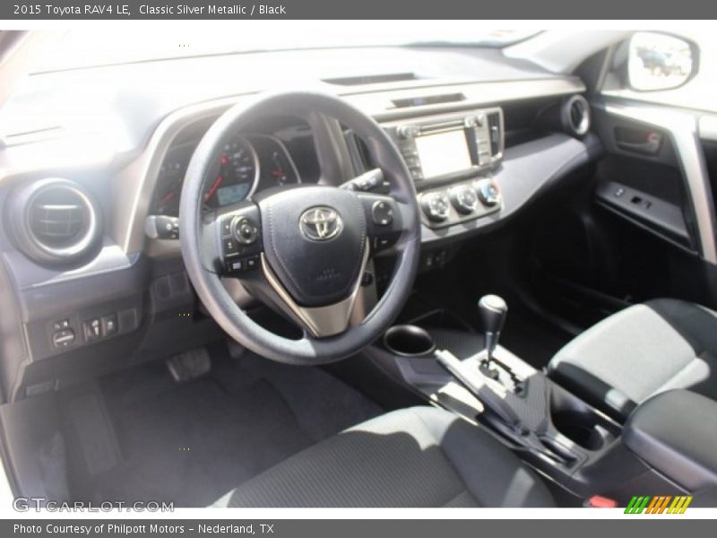Classic Silver Metallic / Black 2015 Toyota RAV4 LE
