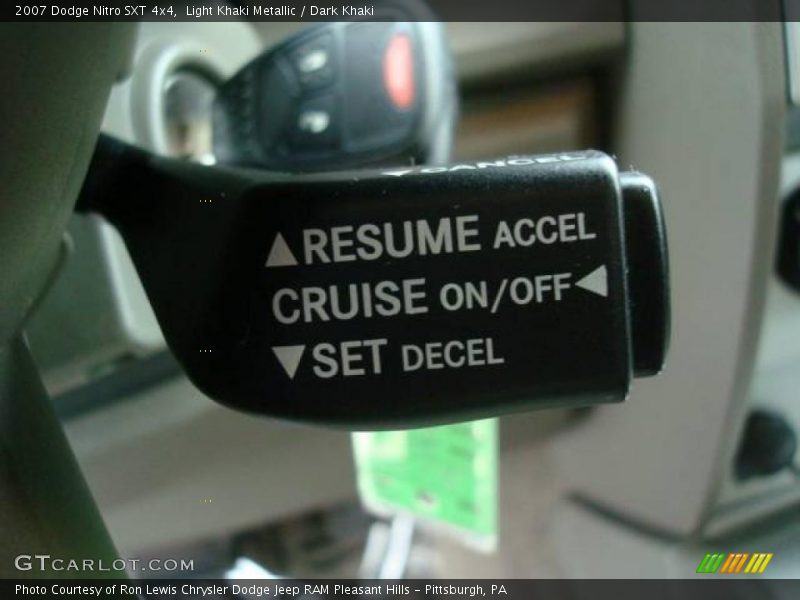 Light Khaki Metallic / Dark Khaki 2007 Dodge Nitro SXT 4x4