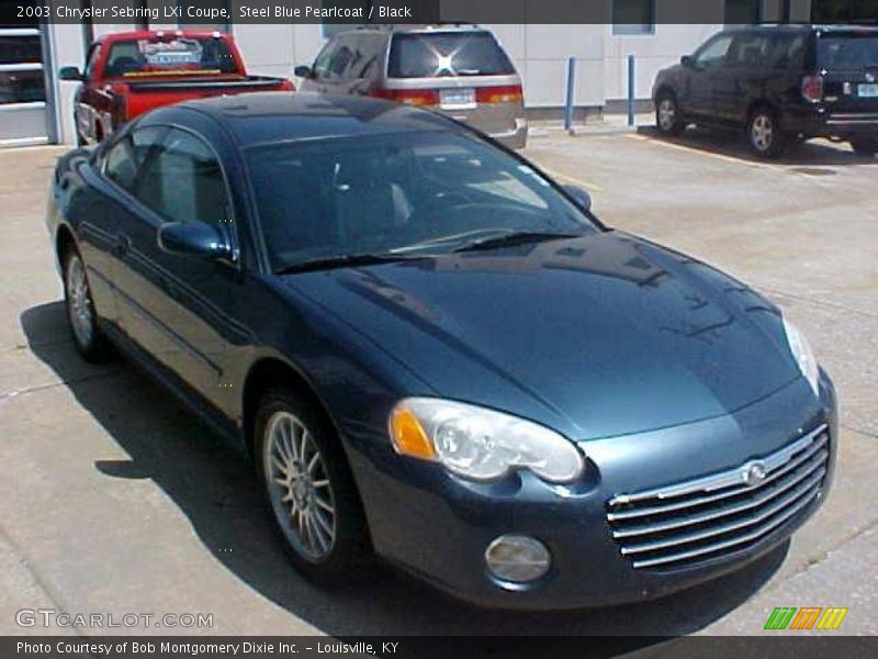 Steel Blue Pearlcoat / Black 2003 Chrysler Sebring LXi Coupe