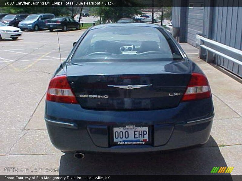 Steel Blue Pearlcoat / Black 2003 Chrysler Sebring LXi Coupe