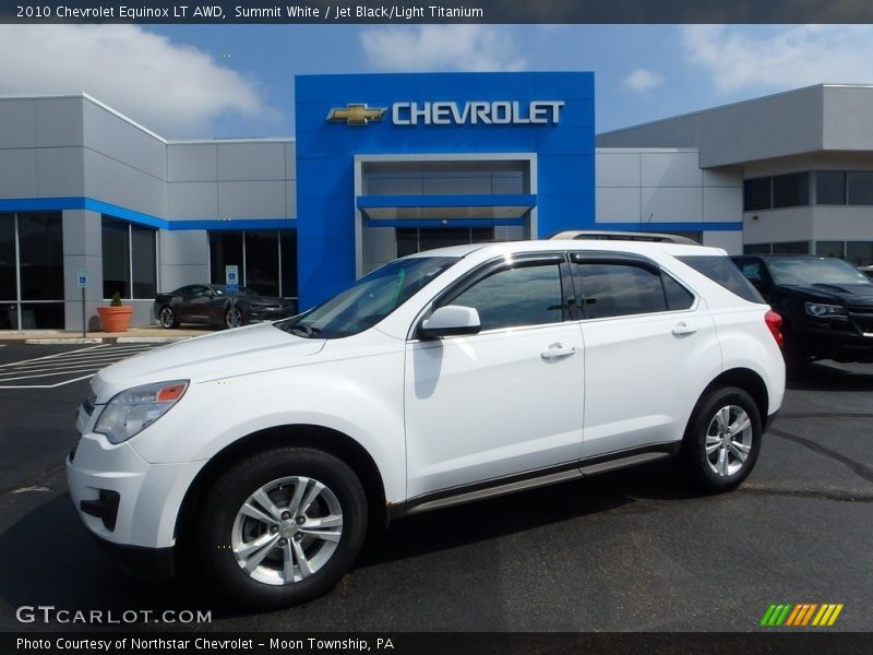 Summit White / Jet Black/Light Titanium 2010 Chevrolet Equinox LT AWD