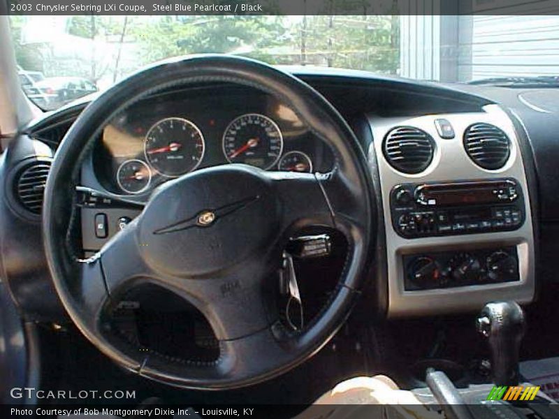 Steel Blue Pearlcoat / Black 2003 Chrysler Sebring LXi Coupe