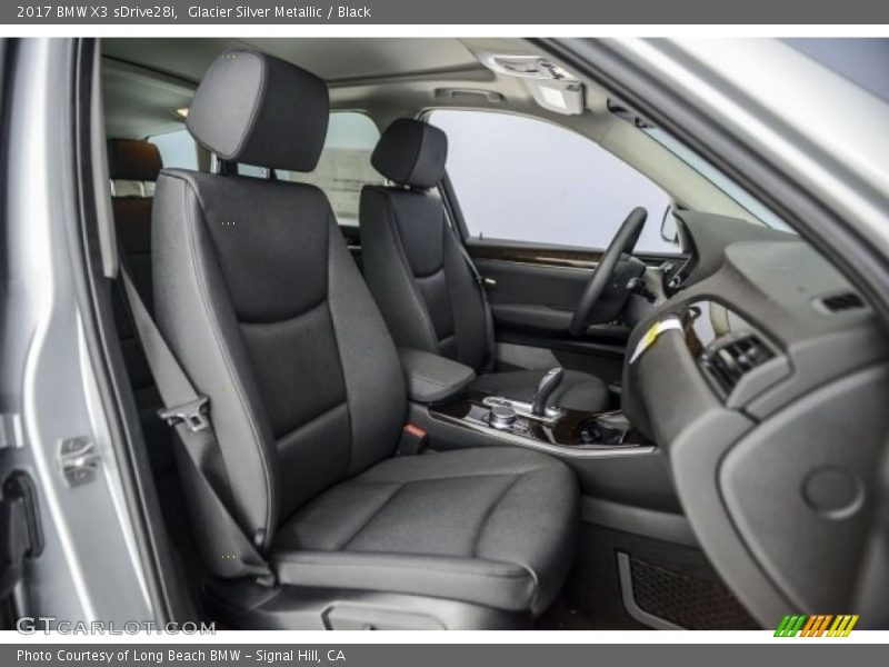 Glacier Silver Metallic / Black 2017 BMW X3 sDrive28i