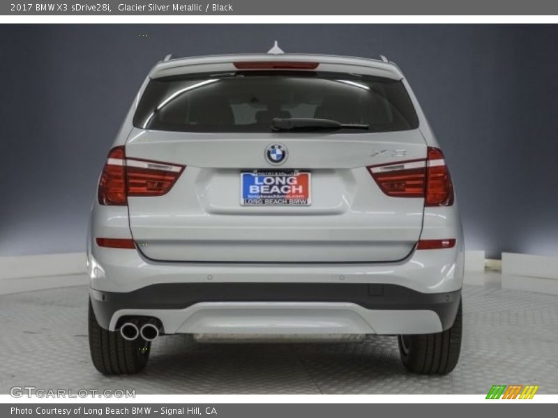 Glacier Silver Metallic / Black 2017 BMW X3 sDrive28i