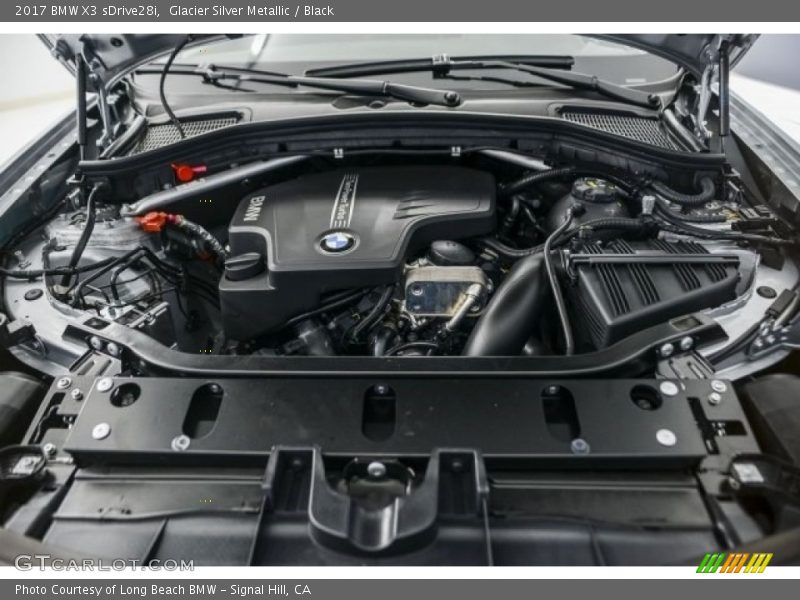 Glacier Silver Metallic / Black 2017 BMW X3 sDrive28i