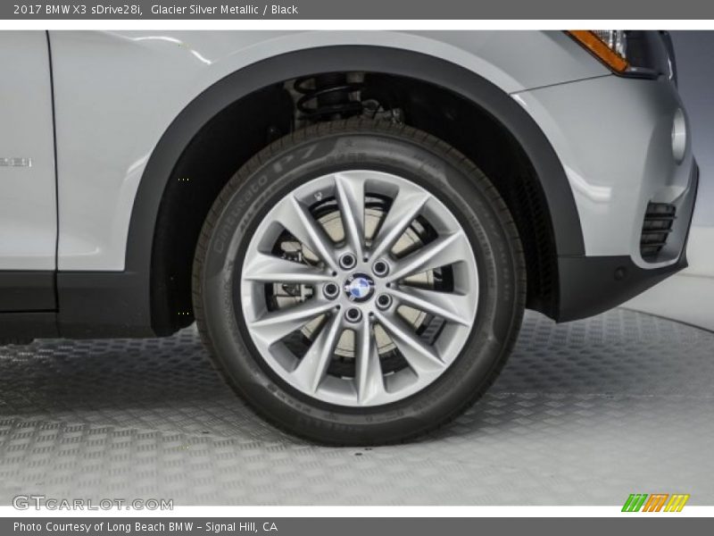 Glacier Silver Metallic / Black 2017 BMW X3 sDrive28i