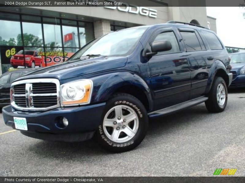 Patriot Blue Pearl / Medium Slate Gray 2004 Dodge Durango SLT