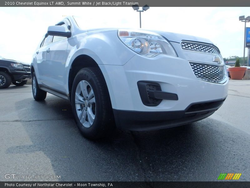 Summit White / Jet Black/Light Titanium 2010 Chevrolet Equinox LT AWD