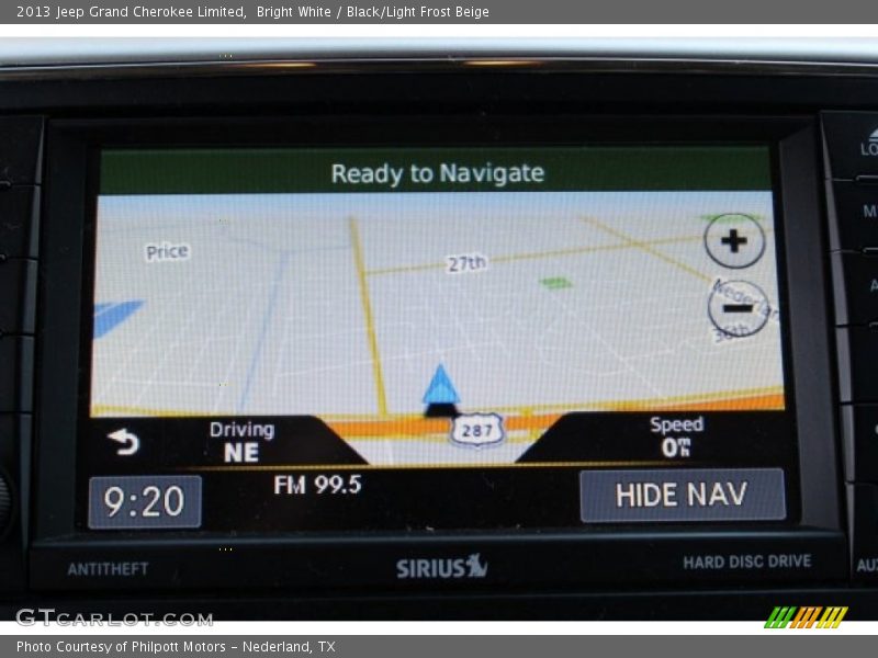 Bright White / Black/Light Frost Beige 2013 Jeep Grand Cherokee Limited