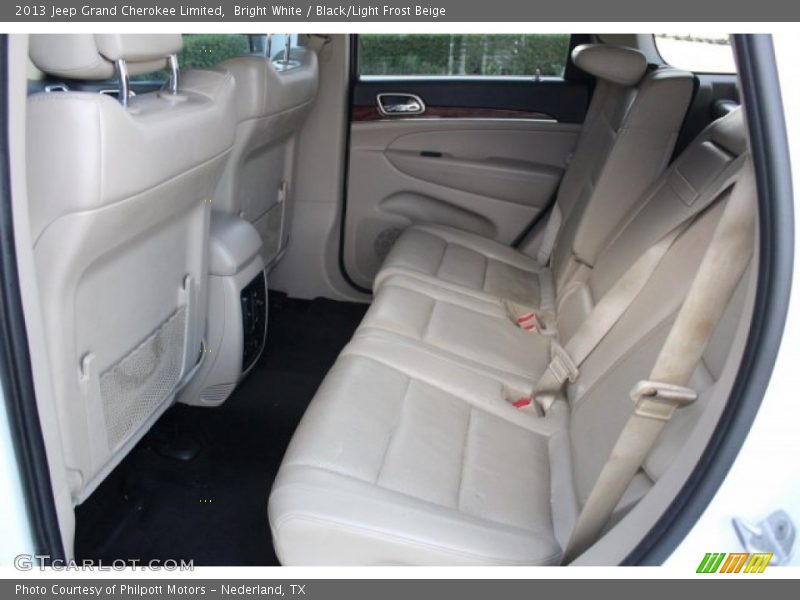 Bright White / Black/Light Frost Beige 2013 Jeep Grand Cherokee Limited