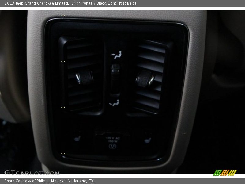 Bright White / Black/Light Frost Beige 2013 Jeep Grand Cherokee Limited