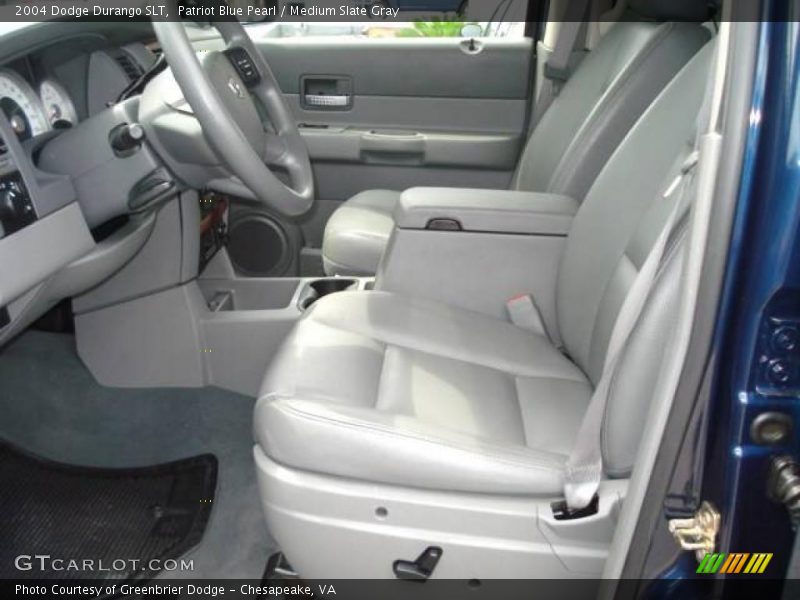 Patriot Blue Pearl / Medium Slate Gray 2004 Dodge Durango SLT