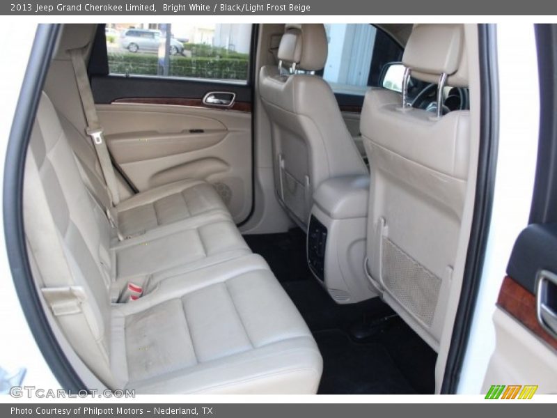Bright White / Black/Light Frost Beige 2013 Jeep Grand Cherokee Limited