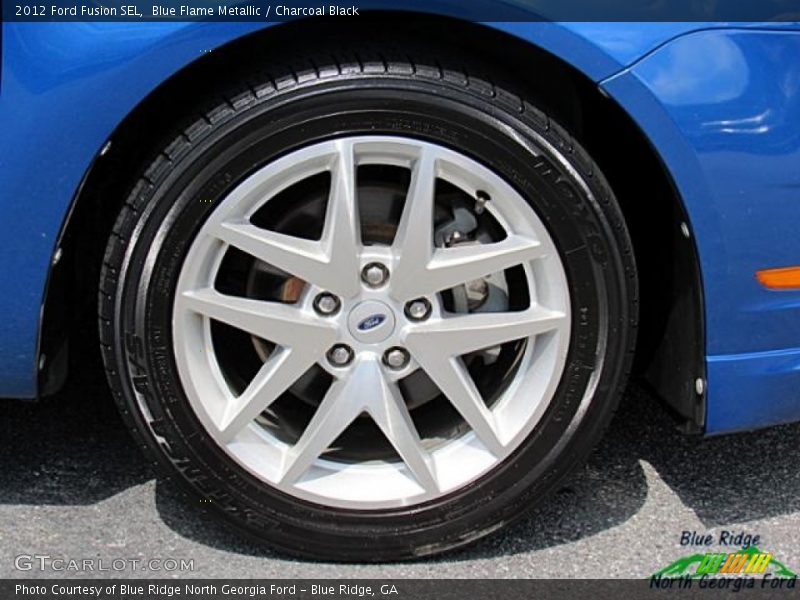 Blue Flame Metallic / Charcoal Black 2012 Ford Fusion SEL