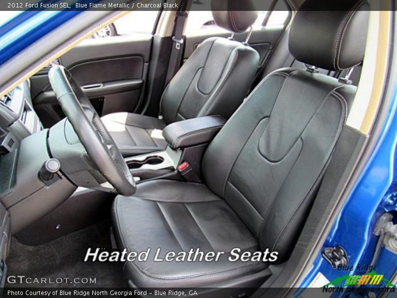 Blue Flame Metallic / Charcoal Black 2012 Ford Fusion SEL