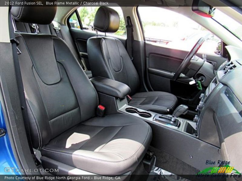 Blue Flame Metallic / Charcoal Black 2012 Ford Fusion SEL