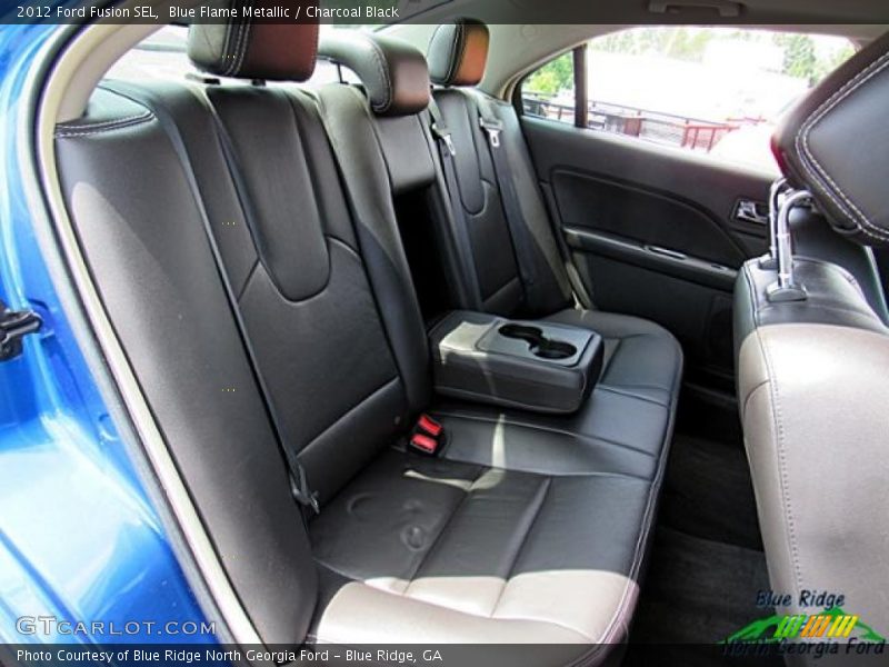 Blue Flame Metallic / Charcoal Black 2012 Ford Fusion SEL