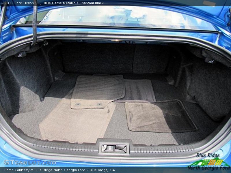 Blue Flame Metallic / Charcoal Black 2012 Ford Fusion SEL