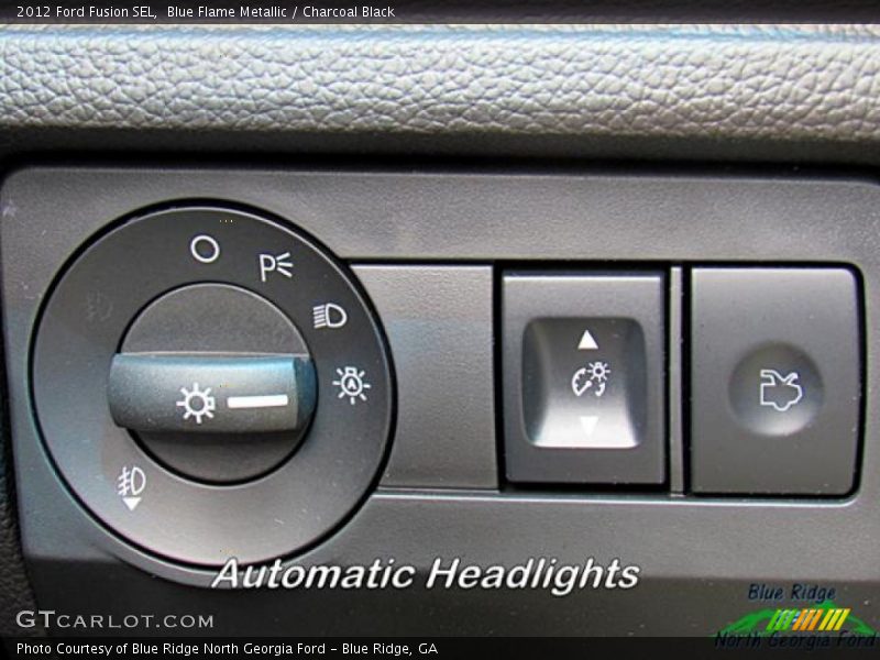 Blue Flame Metallic / Charcoal Black 2012 Ford Fusion SEL