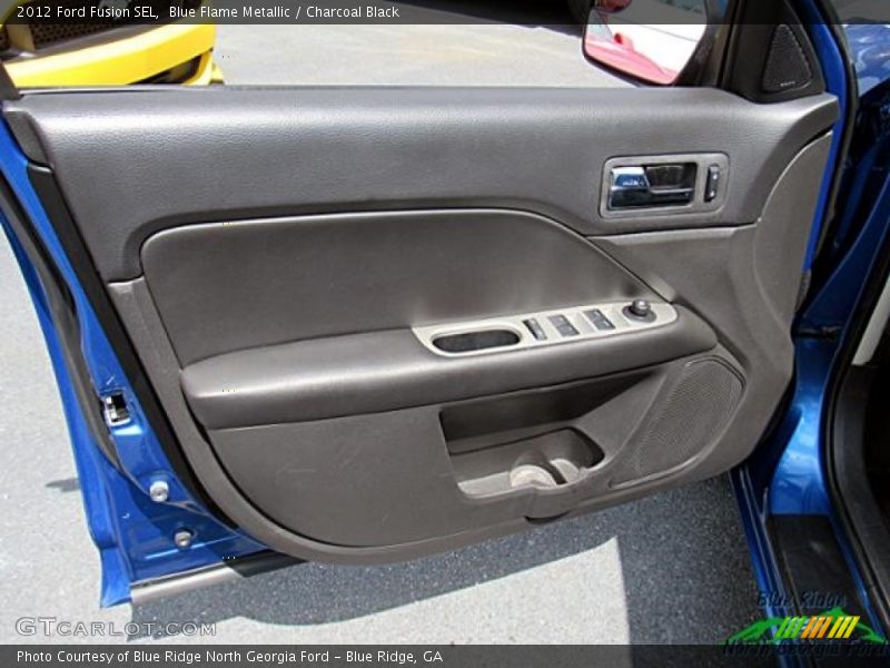 Blue Flame Metallic / Charcoal Black 2012 Ford Fusion SEL