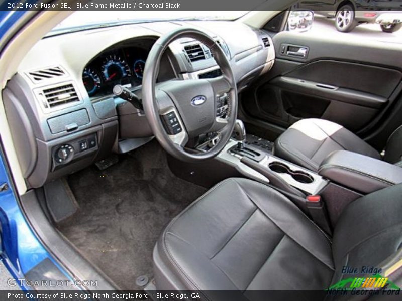 Blue Flame Metallic / Charcoal Black 2012 Ford Fusion SEL