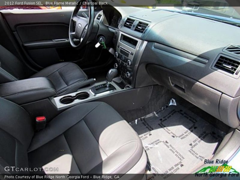 Blue Flame Metallic / Charcoal Black 2012 Ford Fusion SEL
