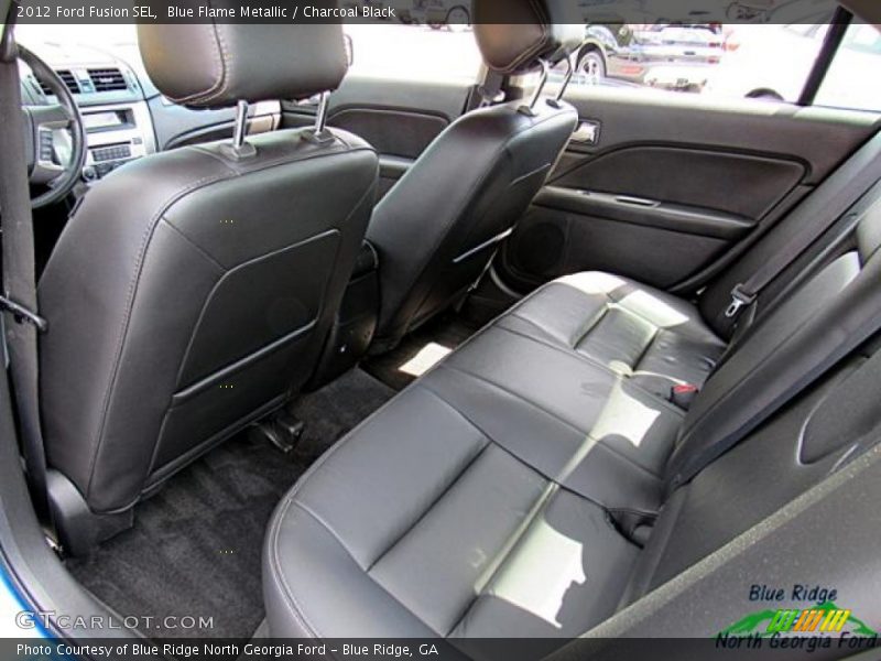 Blue Flame Metallic / Charcoal Black 2012 Ford Fusion SEL