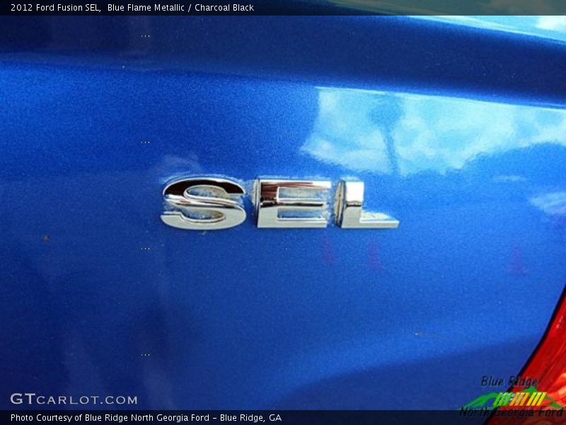 Blue Flame Metallic / Charcoal Black 2012 Ford Fusion SEL
