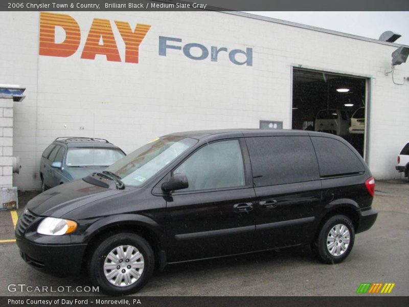 Brilliant Black / Medium Slate Gray 2006 Chrysler Town & Country