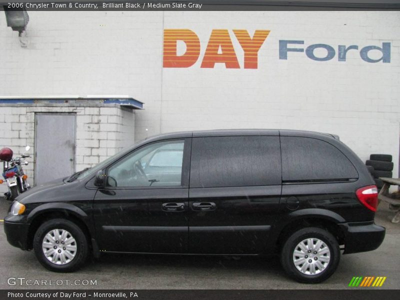 Brilliant Black / Medium Slate Gray 2006 Chrysler Town & Country