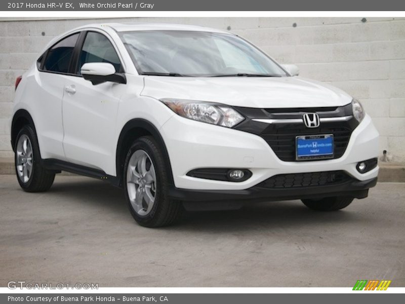 White Orchid Pearl / Gray 2017 Honda HR-V EX