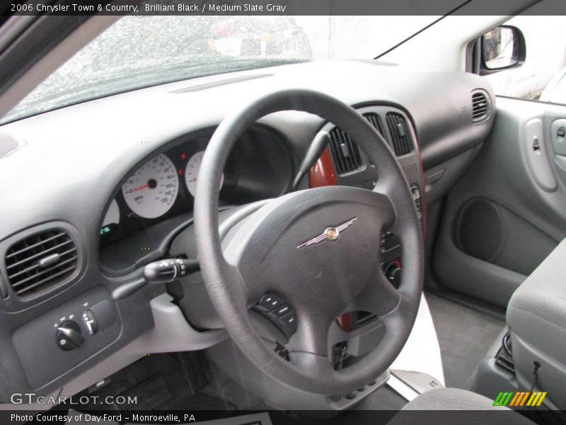 Brilliant Black / Medium Slate Gray 2006 Chrysler Town & Country