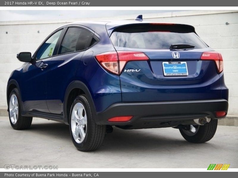 Deep Ocean Pearl / Gray 2017 Honda HR-V EX