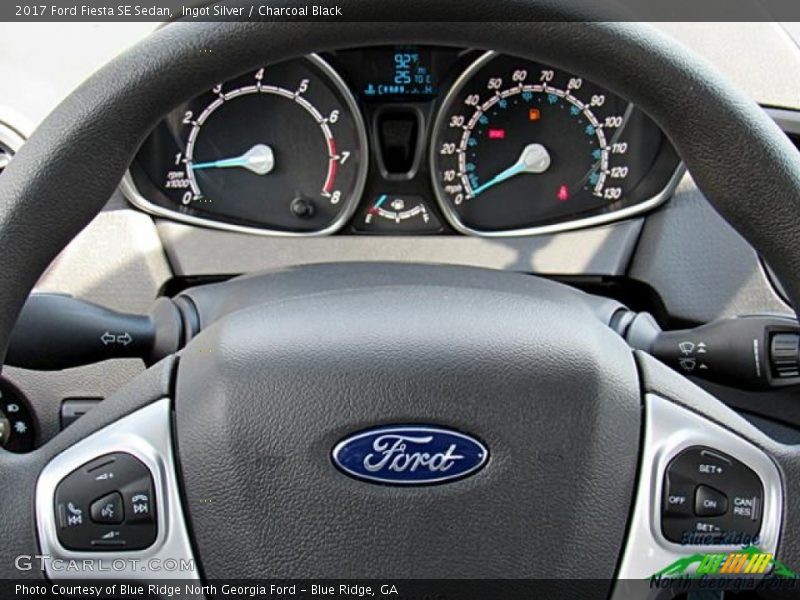 Ingot Silver / Charcoal Black 2017 Ford Fiesta SE Sedan