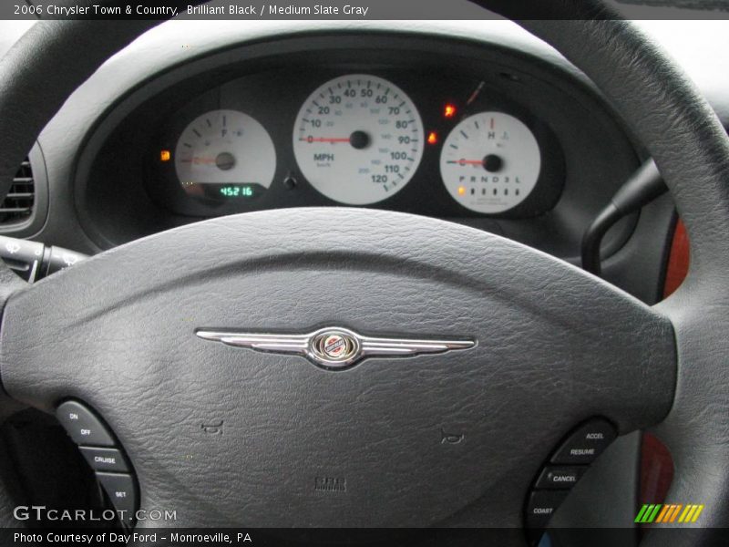 Brilliant Black / Medium Slate Gray 2006 Chrysler Town & Country